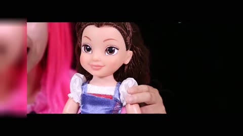 [儿童] [亲子]迪士尼美女与野兽贝拉公主与小马玩具 巴啦啦小魔仙为你